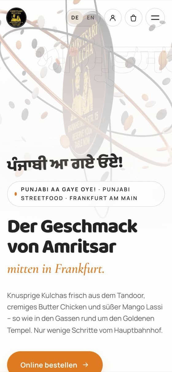 Amritsari Kulcha on mobile