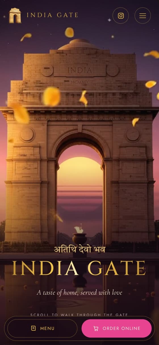 India Gate on mobile