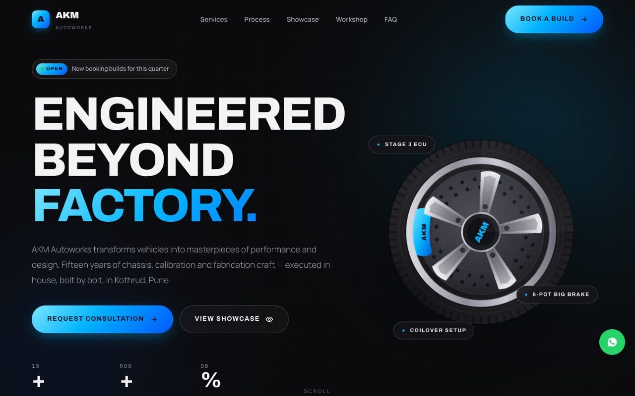 AKM Autoworks — screen 1