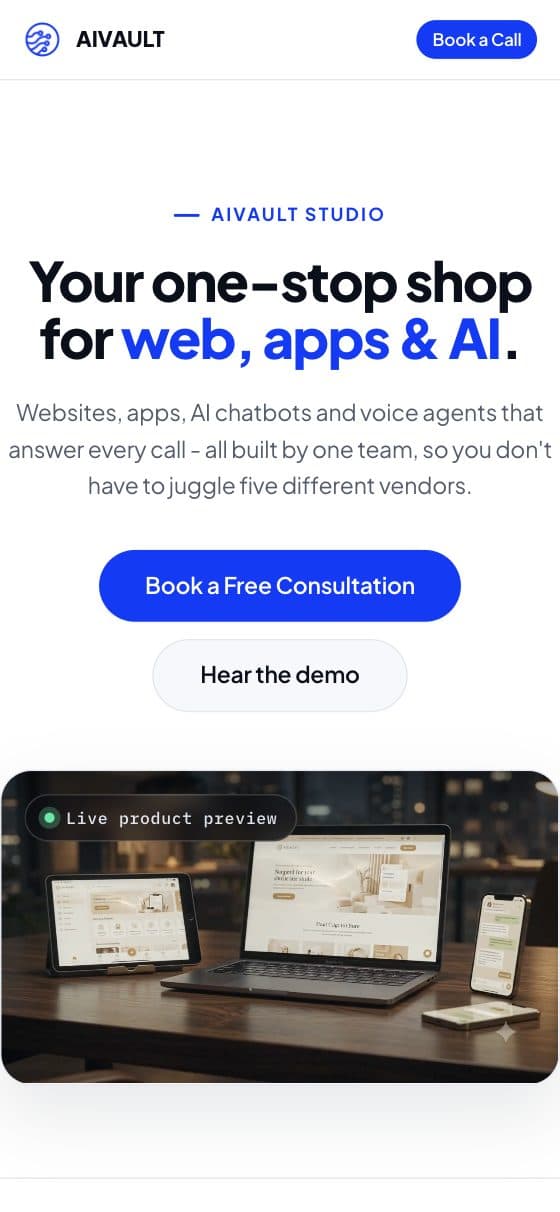 AIVault on mobile