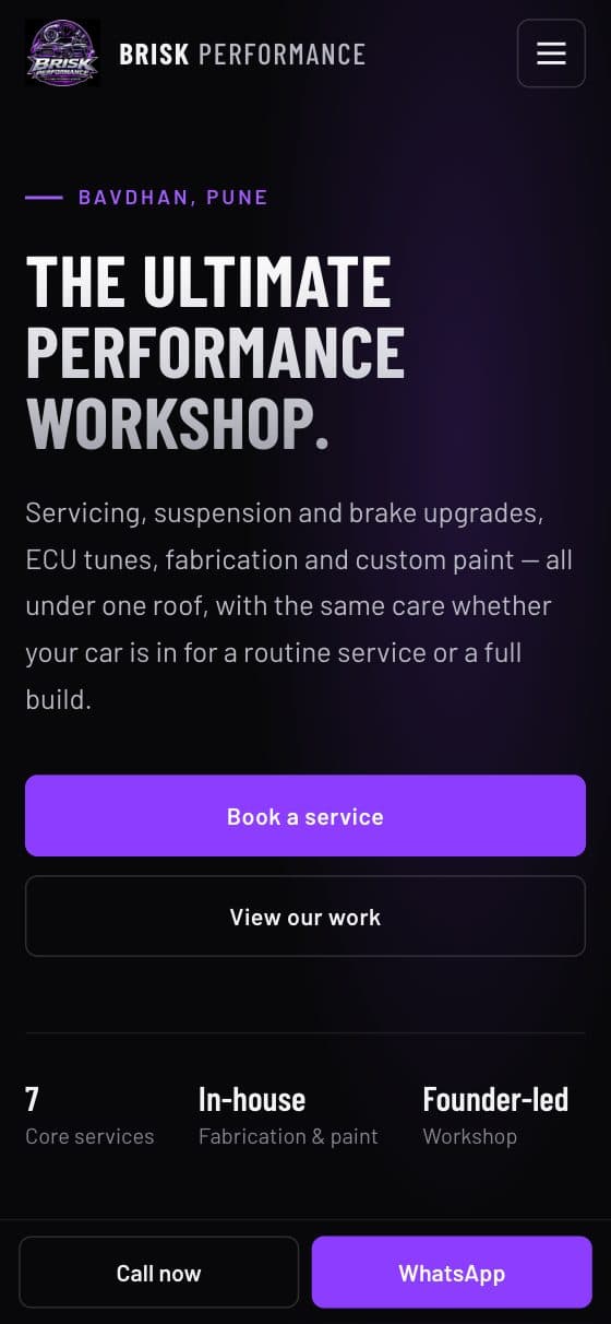 Brisk Performance on mobile